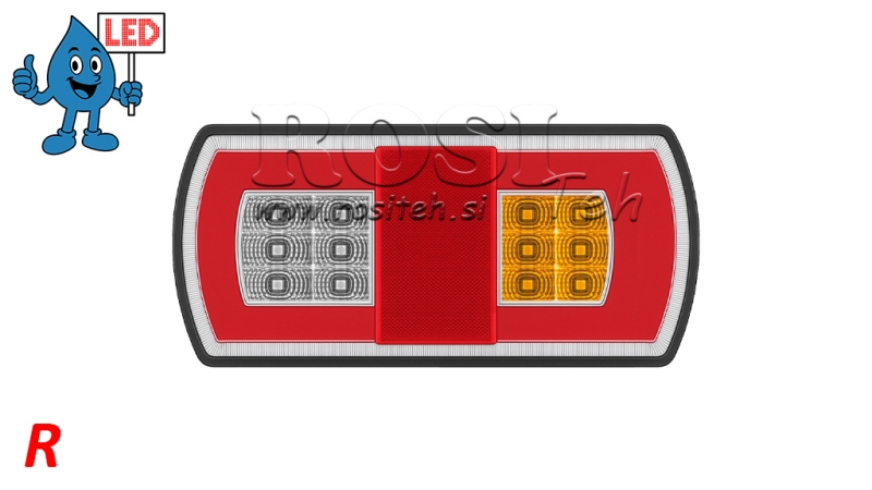LED ZADNJA LUČ KOMBINIRANA 12/24V DESNA